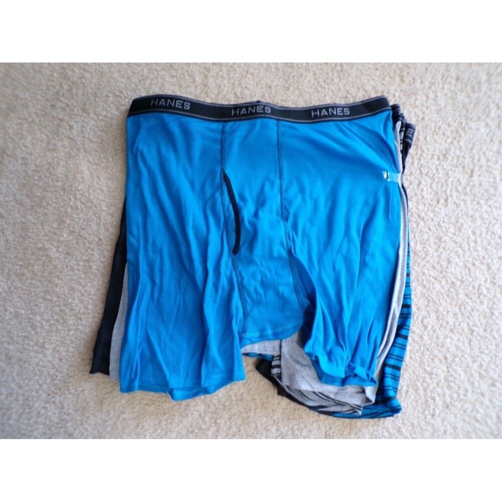 Lot of Hanes Men's Boxer Briefs 2XL Multicolor 100% Polyester
